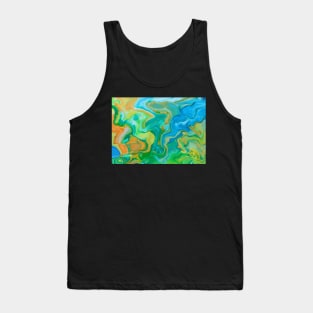 Spring Vibes Liquid Marble Ink Tank Top